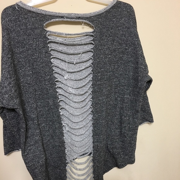 Distressed Skull Sweater - Picture 2 of 3